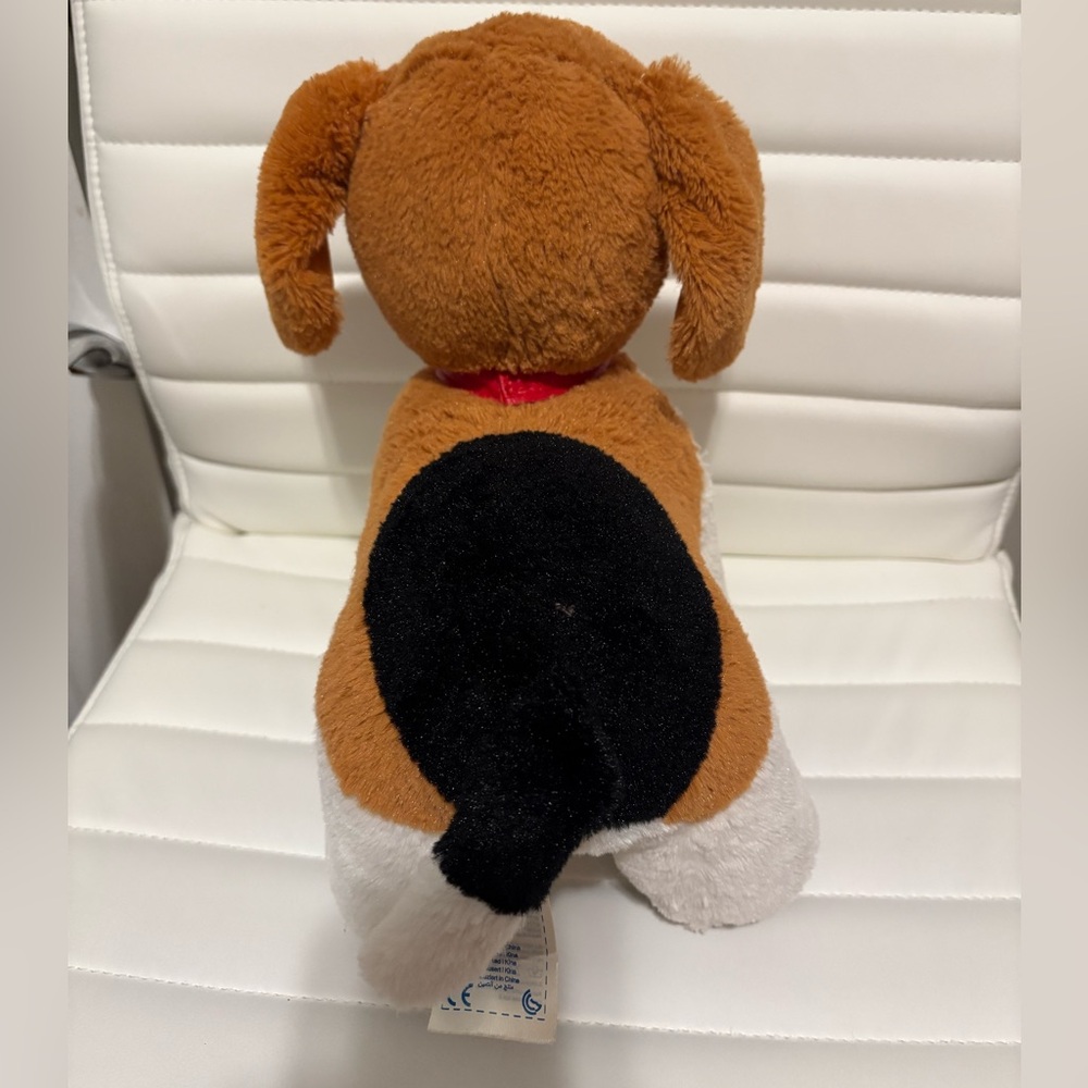 Build A Bear Spotted Puppy Dog 11.5” x 10” Tan Brown, Black and White BAB - Picture 3 of 8